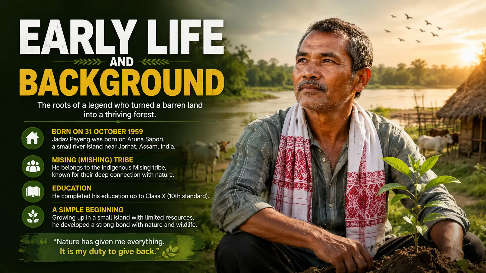 Early life of Jadav Payeng
