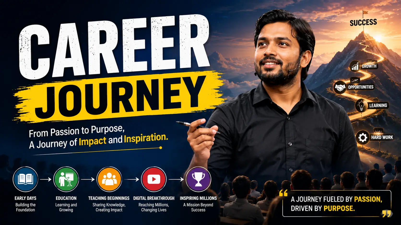 Career journey to success and impact
