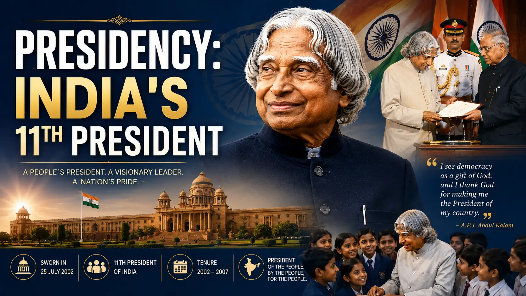 India's people's president and visionary leader