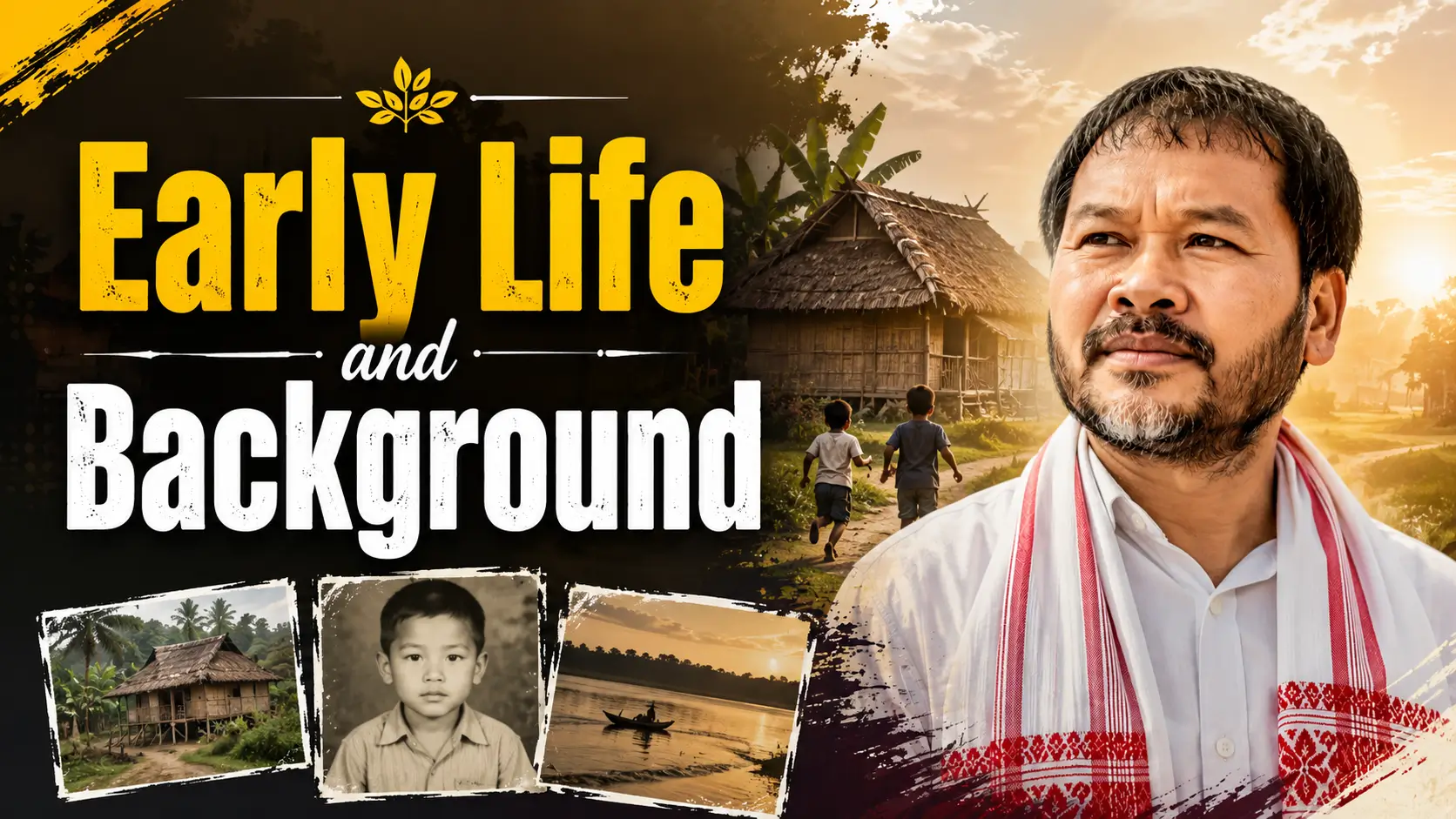 Early Life and Background Montage