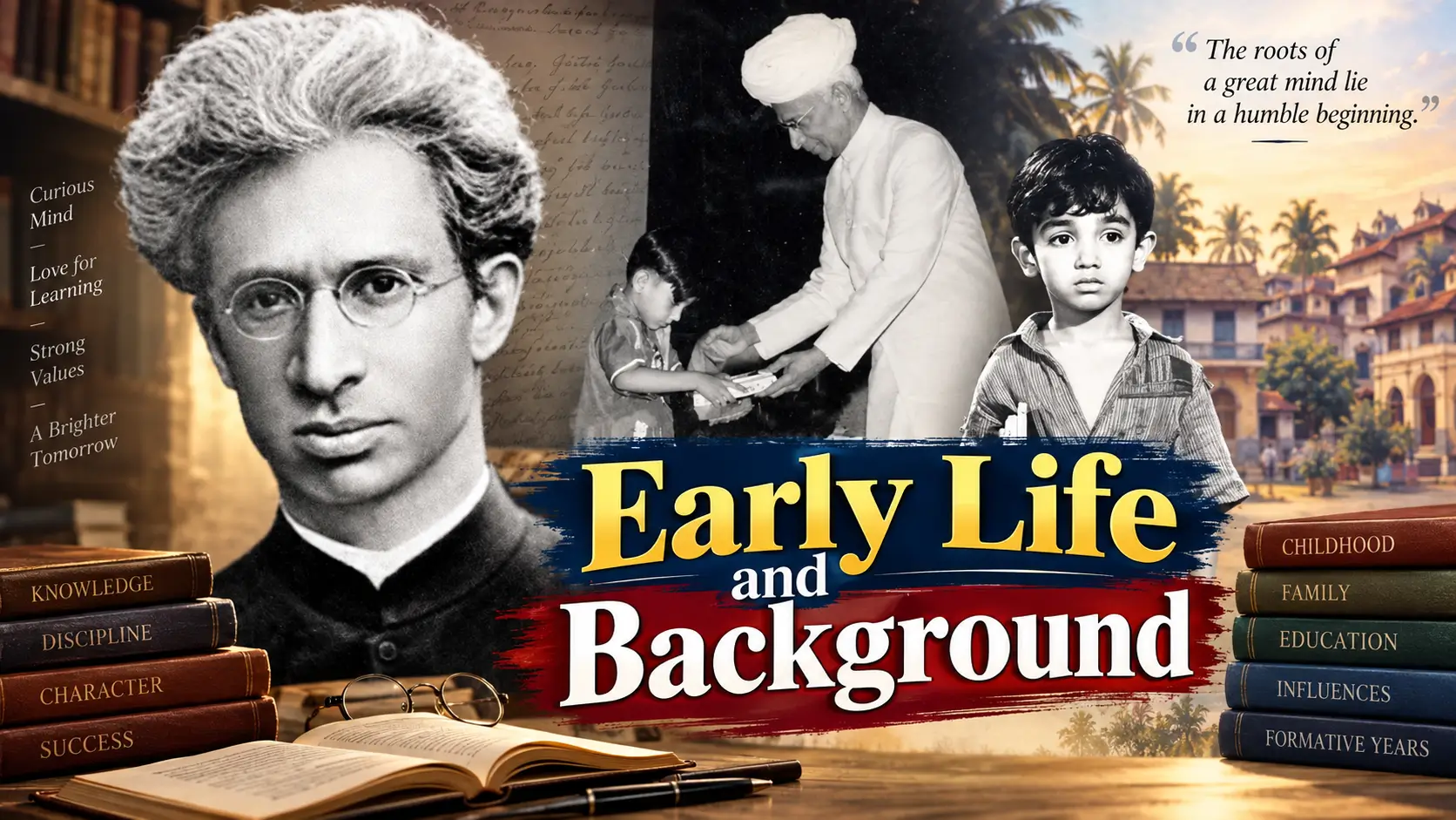 Early Life and Background Collage