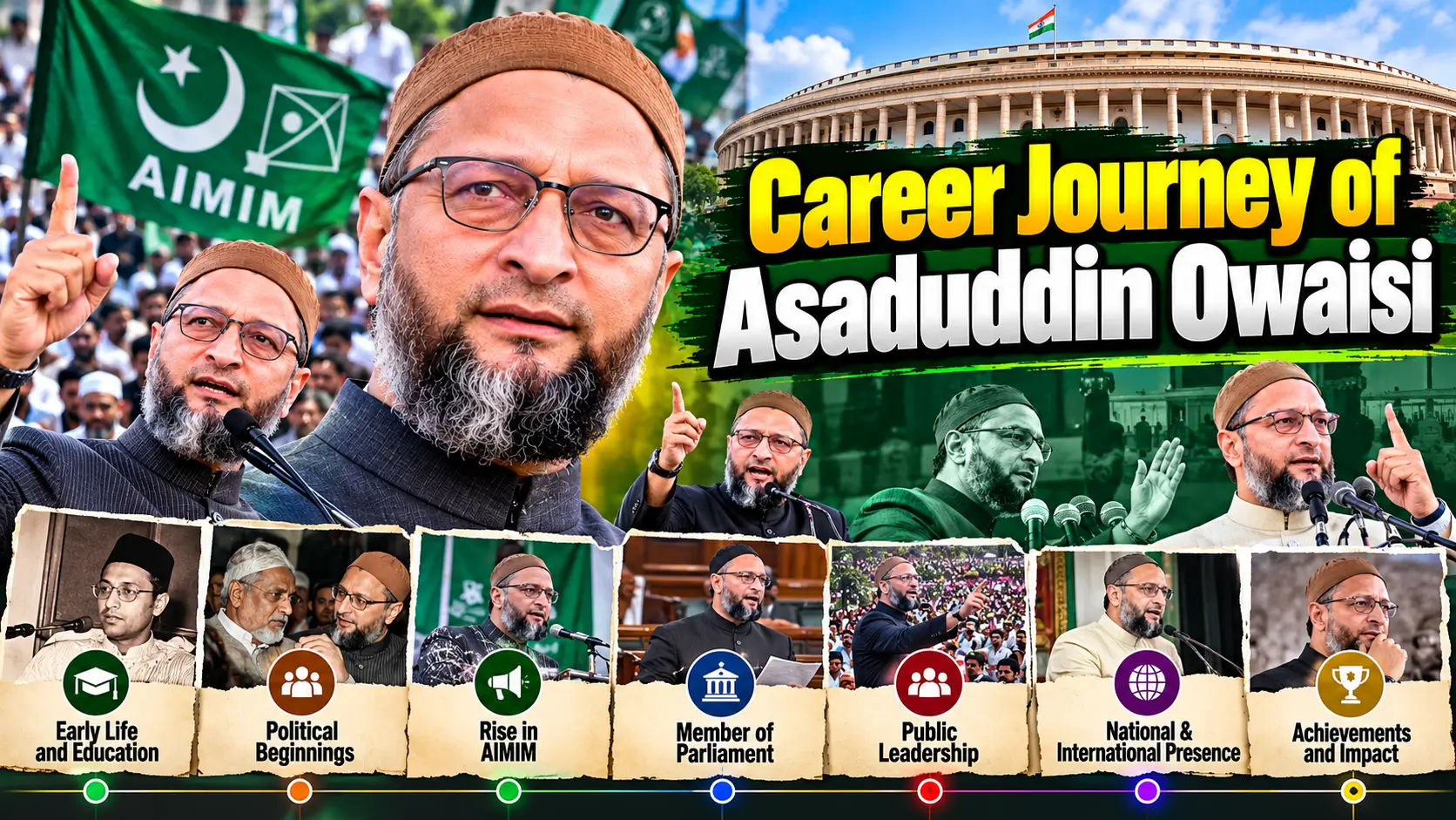 Career Journey of Asaduddin Owaisi