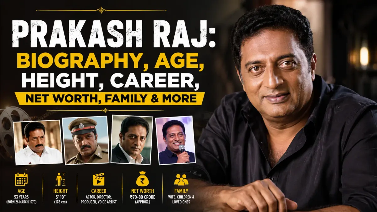 Prakash Raj: biography, career and more